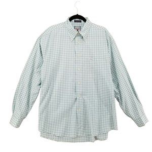 Faconnable Light Mint Gingham Button-Down Shirt